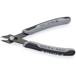 Knipex Electronic Super Knips® ESD mit Mehrkomponenten-Hüllen brüniert 125 mm Nr. 78 61 125 ESD