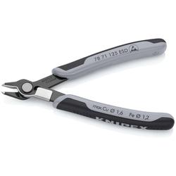 Knipex Electronic Super Knips® ESD mit Mehrkomponenten-Hüllen brüniert 125 mm Nr. 78 71 125 ESD