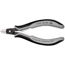 Knipex Präzisions-Elektronik-Seitenschneider ESD mit Mehrkomponenten-Hüllen brüniert 125 mm Nr. 79 02 125 ESD