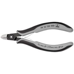 Knipex Präzisions-Elektronik-Seitenschneider ESD mit Mehrkomponenten-Hüllen brüniert 125 mm Nr. 79 12 125 ESD