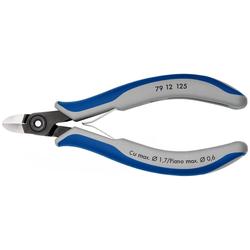 Knipex Präzisions-Elektronik-Seitenschneider mit Mehrkomponenten-Hüllen brüniert 125 mm Nr. 79 12 125