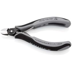 Knipex Präzisions-Elektronik-Seitenschneider ESD mit Mehrkomponenten-Hüllen brüniert 125 mm Nr. 79 22 125 ESD