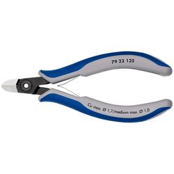 Knipex Präzisions-Elektronik-Seitenschneider mit Mehrkomponenten-Hüllen brüniert 125 mm Nr. 79 22 125