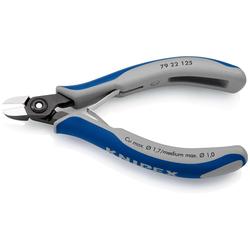 Knipex Präzisions-Elektronik-Seitenschneider mit Mehrkomponenten-Hüllen brüniert 125 mm Nr. 79 22 125