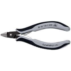 Knipex Präzisions-Elektronik-Seitenschneider ESD mit Mehrkomponenten-Hüllen brüniert 125 mm Nr. 79 42 125 Z ESD
