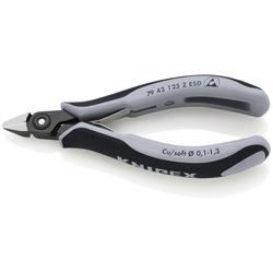 Knipex Präzisions-Elektronik-Seitenschneider ESD mit Mehrkomponenten-Hüllen brüniert 125 mm Nr. 79 42 125 Z ESD