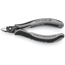 Knipex Präzisions-Elektronik-Seitenschneider ESD mit Mehrkomponenten-Hüllen brüniert 125 mm Nr. 79 52 125 ESD