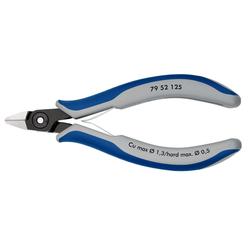 Knipex Präzisions-Elektronik-Seitenschneider mit Mehrkomponenten-Hüllen brüniert 125 mm Nr. 79 52 125