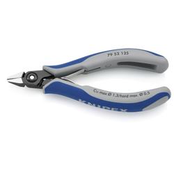 Knipex Präzisions-Elektronik-Seitenschneider mit Mehrkomponenten-Hüllen brüniert 125 mm Nr. 79 52 125