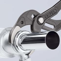 Knipex Siphon- und Connectorenzange SpeedGrip mit rutschhemmendem Kunststoff überzogen schwarz atramentiert 250 mm (SB-Karte/Blister) Nr. 81 01 250 SB