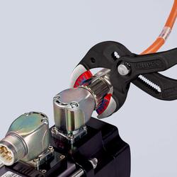 Knipex Siphon- und Connectorenzange SpeedGrip mit rutschhemmendem Kunststoff überzogen schwarz atramentiert 250 mm (SB-Karte/Blister) Nr. 81 11 250 SB