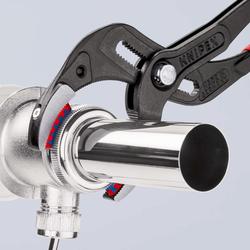 Knipex Siphon- und Connectorenzange SpeedGrip mit rutschhemmendem Kunststoff überzogen schwarz atramentiert 250 mm Nr. 81 11 250