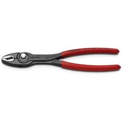 Knipex TwinGrip Frontgreifzange mit rutschhemmendem Kunststoff überzogen schwarz atramentiert 200 mm Nr. 82 01 200 SB