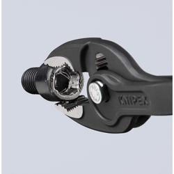 Knipex TwinGrip Frontgreifzange mit rutschhemmendem Kunststoff überzogen schwarz atramentiert 200 mm Nr. 82 01 200 SB