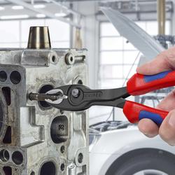 Knipex TwinGrip Frontgreifzange mit Mehrkomponenten-Hüllen schwarz atramentiert 200 mm Nr. 82 02 200 SB