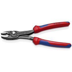 Knipex TwinGrip Frontgreifzange mit Mehrkomponenten-Hüllen schwarz atramentiert 200 mm Nr. 82 02 200