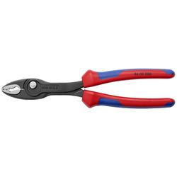 Knipex TwinGrip Frontgreifzange mit Mehrkomponenten-Hüllen schwarz atramentiert 200 mm Nr. 82 02 200