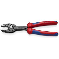 Knipex TwinGrip Frontgreifzange mit Mehrkomponenten-Hüllen schwarz atramentiert 200 mm Nr. 82 02 200