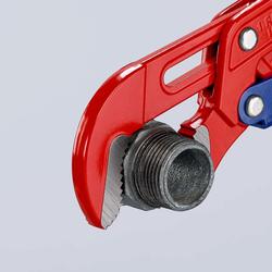 Knipex Rohrzange S-Maul mit Schnelleinstellung rot pulverbeschichtet 330 mm Nr. 83 60 010