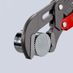 Knipex Rohrzange S-Maul mit Schnelleinstellung mit Kunststoff überzogen grau pulverbeschichtet 330 mm Nr. 83 61 010