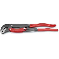 Knipex Rohrzange S-Maul mit Schnelleinstellung mit Kunststoff überzogen grau pulverbeschichtet 420 mm Nr. 83 61 015