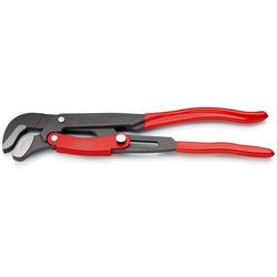 Knipex Rohrzange S-Maul mit Schnelleinstellung mit Kunststoff überzogen grau pulverbeschichtet 420 mm Nr. 83 61 015