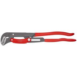 Knipex Rohrzange S-Maul mit Schnelleinstellung mit Kunststoff überzogen grau pulverbeschichtet 560 mm Nr. 83 61 020
