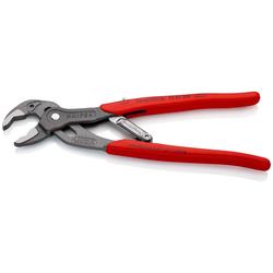 Knipex SmartGrip® Wasserpumpenzange mit automatischer Einstellung mit rutschhemmendem Kunststoff überzogen grau atramentiert 250 mm (SB-Karte/Blister) Nr. 85 01 250 SB