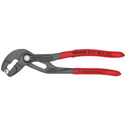 Knipex Federbandschellenzange mit rutschhemmendem Kunststoff überzogen grau atramentiert 180 mm (SB-Karte/Blister) Nr. 85 51 180 A SB