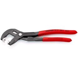 Knipex Schlauchschellenzange für Click-Schellen mit rutschhemmendem Kunststoff überzogen grau atramentiert 180 mm (SB-Karte/Blister) Nr. 85 51 180 C SB