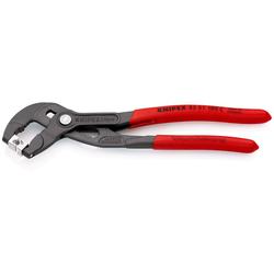 Knipex Schlauchschellenzange für Click-Schellen mit rutschhemmendem Kunststoff überzogen grau atramentiert 180 mm Nr. 85 51 180 C