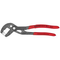 Knipex Schlauchschellenzange für Click-Schellen mit rutschhemmendem Kunststoff überzogen grau atramentiert 180 mm Nr. 85 51 180 C