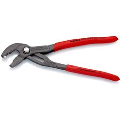 Knipex Federbandschellenzange mit rutschhemmendem Kunststoff überzogen grau atramentiert 250 mm (SB-Karte/Blister) Nr. 85 51 250 A SB