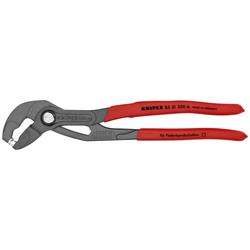 Knipex Federbandschellenzange mit rutschhemmendem Kunststoff überzogen grau atramentiert 250 mm (SB-Karte/Blister) Nr. 85 51 250 A SB