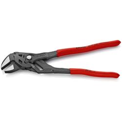 Knipex Zangenschlüssel Zange und Schraubenschlüssel in einem Werkzeug mit rutschhemmendem Kunststoff überzogen grau atramentiert 250 mm Nr. 86 01 250