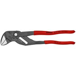 Knipex Zangenschlüssel Zange und Schraubenschlüssel in einem Werkzeug mit rutschhemmendem Kunststoff überzogen grau atramentiert 250 mm Nr. 86 01 250
