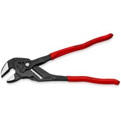 Knipex Zangenschlüssel Zange und Schraubenschlüssel in einem Werkzeug mit rutschhemmendem Kunststoff überzogen grau atramentiert 300 mm (SB-Karte/Blister) Nr. 86 01 300 SB