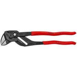 Knipex Zangenschlüssel Zange und Schraubenschlüssel in einem Werkzeug mit rutschhemmendem Kunststoff überzogen grau atramentiert 300 mm (SB-Karte/Blister) Nr. 86 01 300 SB