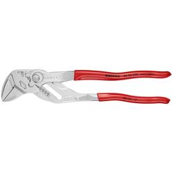 Knipex Zangenschlüssel Zange und Schraubenschlüssel in einem Werkzeug mit Kunststoff überzogen verchromt 250 mm (SB-Karte/Blister) Nr. 86 03 250 SB
