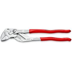 Knipex Zangenschlüssel Zange und Schraubenschlüssel in einem Werkzeug mit Kunststoff überzogen verchromt 300 mm (SB-Karte/Blister) Nr. 86 03 300 SB