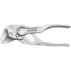 Knipex Zangenschlüssel XS Zange und Schraubenschlüssel in einem Werkzeug aufgeprägte, raue Oberfläche verchromt 100 mm Nr. 86 04 100