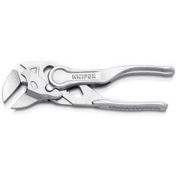 Knipex Zangenschlüssel XS Zange und Schraubenschlüssel in einem Werkzeug aufgeprägte, raue Oberfläche verchromt 100 mm Nr. 86 04 100