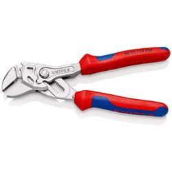 Knipex Zangenschlüssel mit aufgerauten Backen mit Mehrkomponenten-Hüllen verchromt 150 mm Nr. 86 05 150 S02