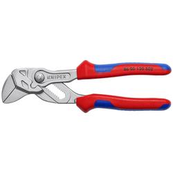 Knipex Zangenschlüssel mit aufgerauten Backen mit Mehrkomponenten-Hüllen verchromt 150 mm Nr. 86 05 150 S02