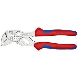 Knipex Zangenschlüssel Zange und Schraubenschlüssel in einem Werkzeug mit Mehrkomponenten-Hüllen verchromt 150 mm Nr. 86 05 150
