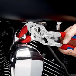 Knipex Zangenschlüssel Zange und Schraubenschlüssel in einem Werkzeug mit Mehrkomponenten-Hüllen verchromt 250 mm Nr. 86 05 250