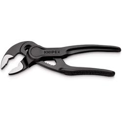 Knipex Cobra® XS Rohr- und Wasserpumpenzange aufgeprägte, raue Oberfläche grau atramentiert 100 mm (SB-Karte/Blister) Nr. 87 00 100 BK