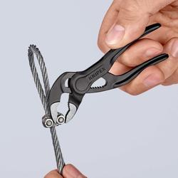 Knipex Cobra® XS Rohr- und Wasserpumpenzange aufgeprägte, raue Oberfläche grau atramentiert 100 mm (SB-Karte/Blister) Nr. 87 00 100 BK