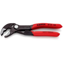 Knipex Cobra® Hightech-Wasserpumpenzange mit rutschhemmendem Kunststoff überzogen grau atramentiert 125 mm (SB-Karte/Blister) Nr. 87 01 125 SB