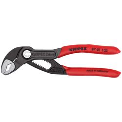 Knipex Cobra® Hightech-Wasserpumpenzange mit rutschhemmendem Kunststoff überzogen grau atramentiert 125 mm (SB-Karte/Blister) Nr. 87 01 125 SB